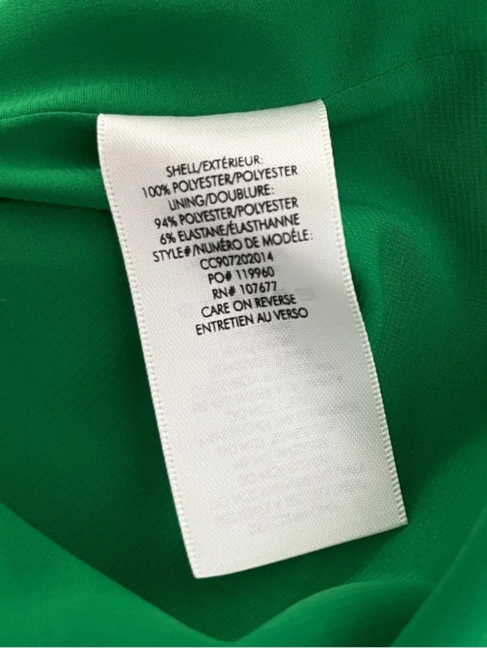 Alice + Olivia Kelly Green‎ Mock Neck  Sleeveless Crepe Top Size 2 Nwot